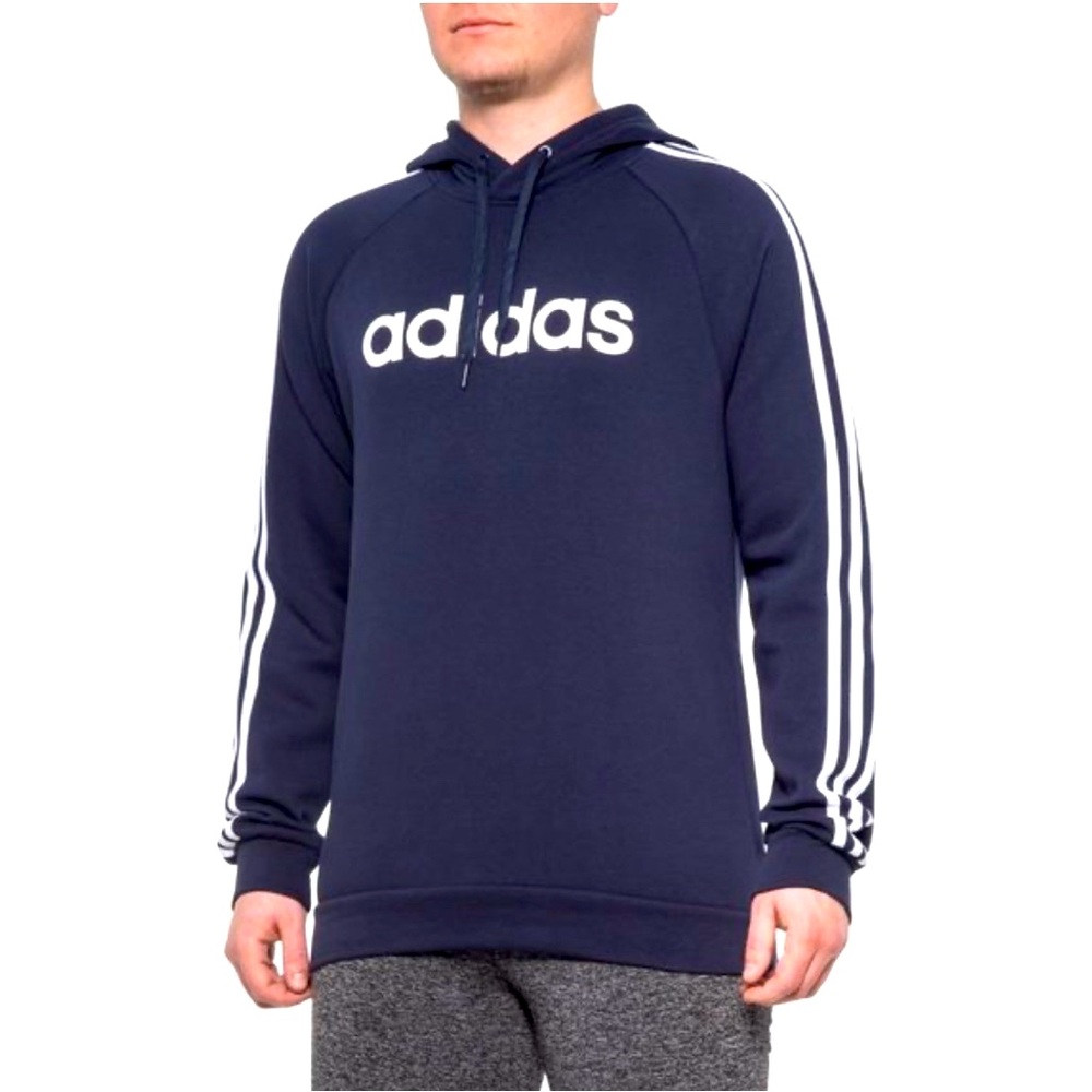 Adidas 3 Stripes Essentials Hoodie Men - Size L NWT